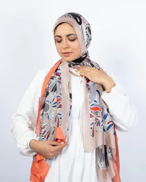 Wide Satin Scarf