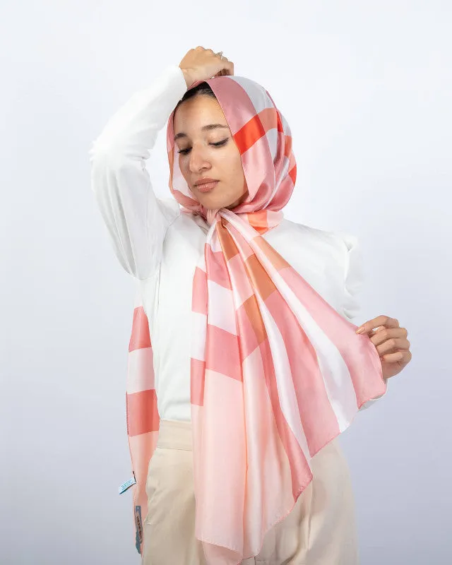 Wide Satin Scarf