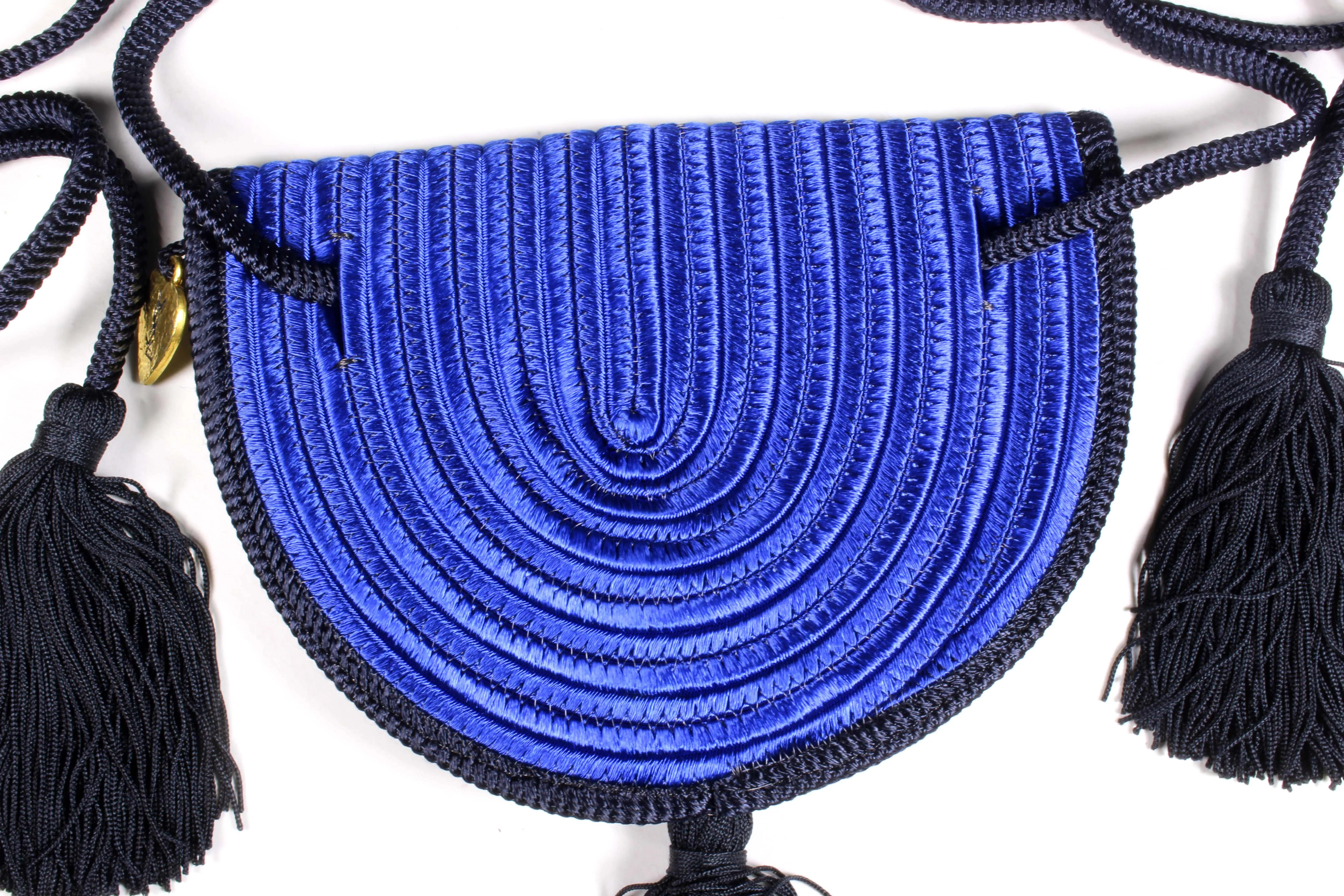 YVES SAINT LAURENT mini passementerie clutch belt bag